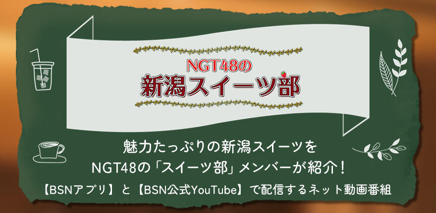NGT48の新潟スイーツ部イメージ