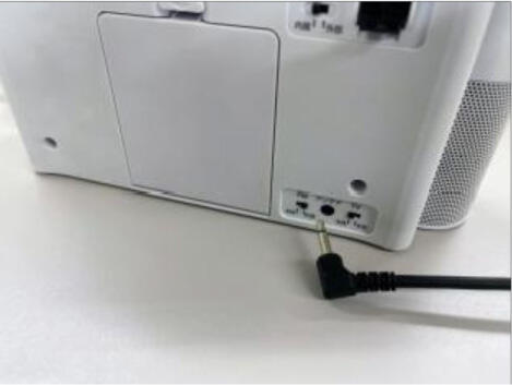 簡易FMアンテナの接続