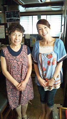 斉藤みち子さんと水島アナ