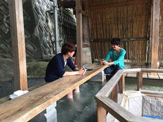 村杉温泉 薬師の足湯