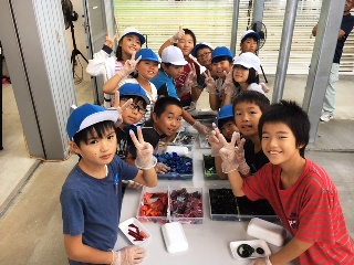 ガラス行灯作り