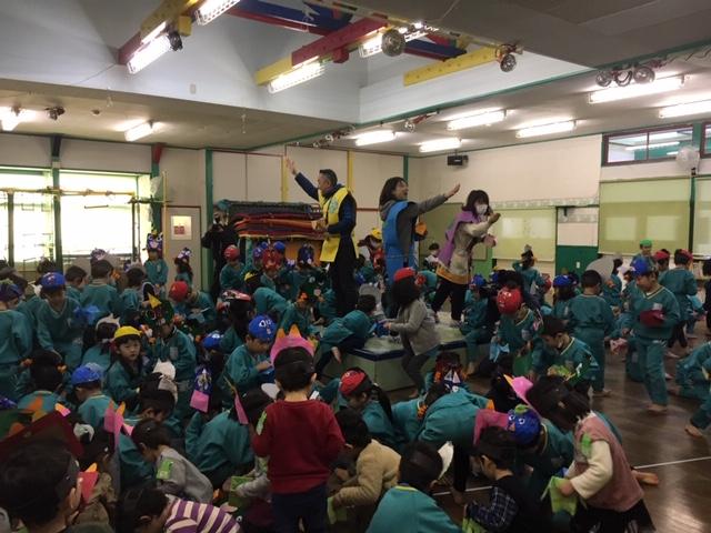 真人幼稚園　節分の豆まき会