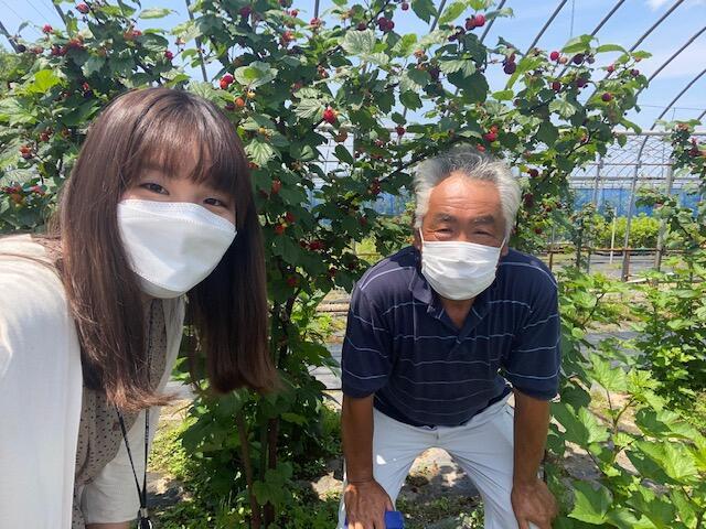 石黒シャクナゲ園で木苺＆ブルーベリー狩り