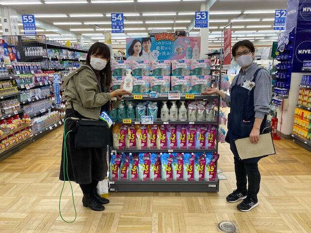 コメリパワー河渡店　メリットザマイルド泡シャンプーと泡コンディショナー