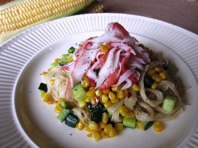 とうもろこしと胡瓜の焼きそうめん.jpg