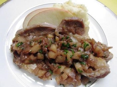 ポークソテー～りんごと玉葱のソース.jpg