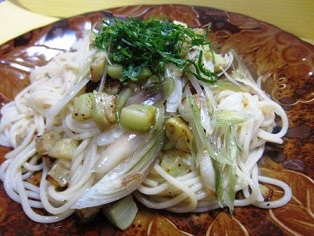 茄子と茗荷のスパゲッティ.jpg