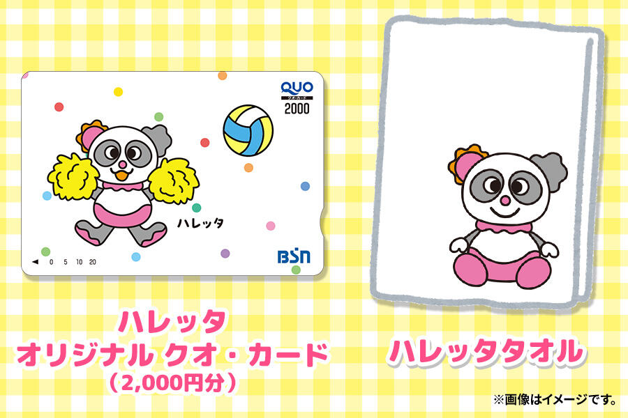ハレッタオリジナルクオカードとタオルのセット