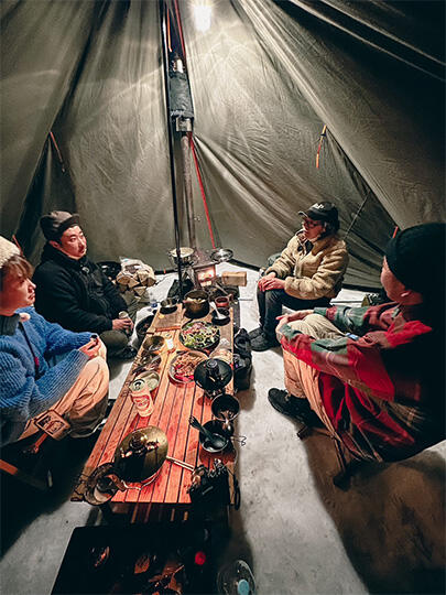 ラジオでリスナーと雪中キャンプ_イメージ２